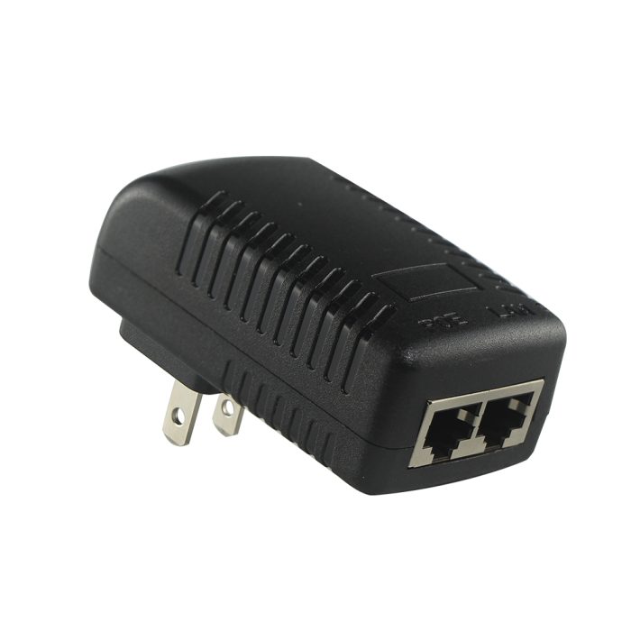 12v Power Over Ethernet Single Port 15.4w Poe Injector 1