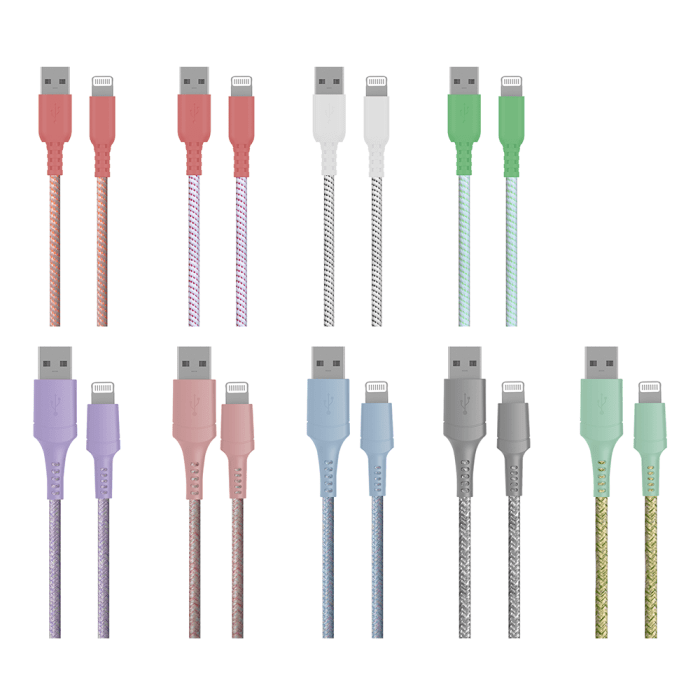 Nylon Braided 8pin To Usb A Cable Mfi Certified Lightning Cable With Logo For Iphone 2