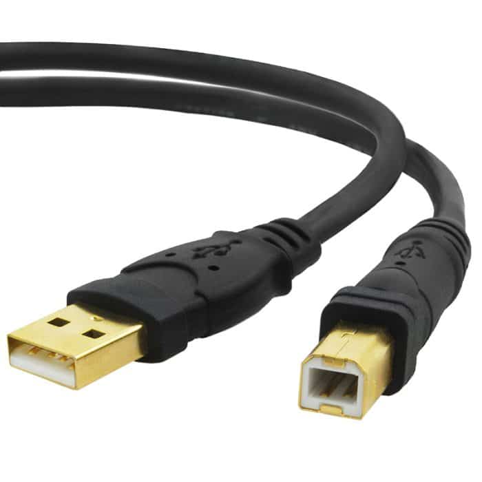 A Male To B Male Printer Usb Cable For Printer Scanner Hp Canon Lexmark Epson Dell 1m 3.3ft 5