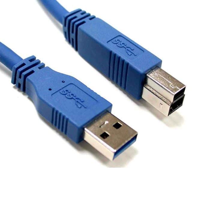 A Male To B Male Printer Usb Cable For Printer Scanner Hp Canon Lexmark Epson Dell 1m 3.3ft 6