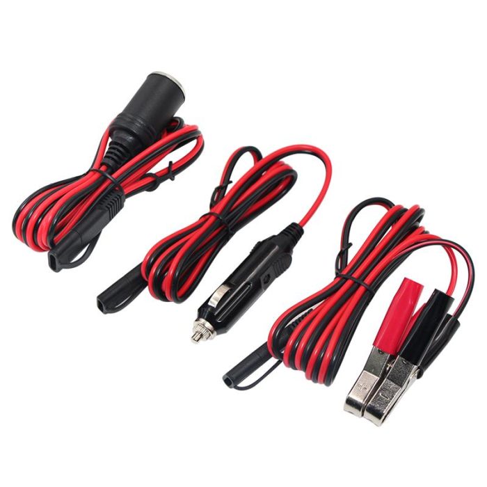 Crocodile Clips Sae Charger 2 Pin Quick Disconnect 6