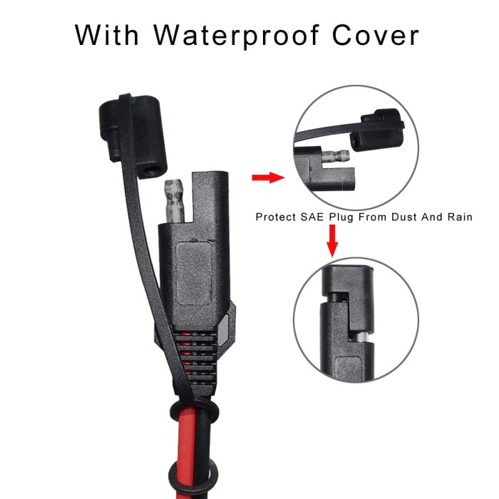 Cable Plugs Sae Solar Connector And 2Pin 14 Awg Disconnect 14 Gauge Wire Ends Panel Extension Quick Connect Battery Terminal 4