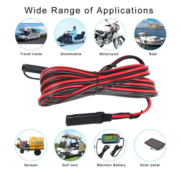 Sae Cables Solar Pv Cable For solar Battery Charger/Maintainer 2