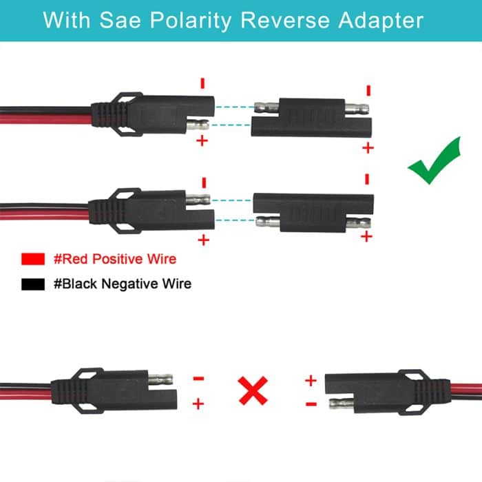 Extension Cord Connector Sae Cables Solar Pv Cable For solar Battery Charger/Maintainer 5