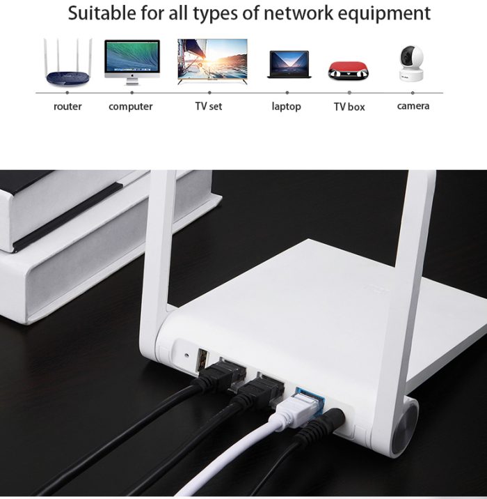 Rj45 Metal Connector 2m 5m Long High Speed 5