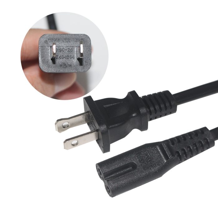 IEC C7 to US 2 Prong AC Power Cord Figure 8 Power Cable 3