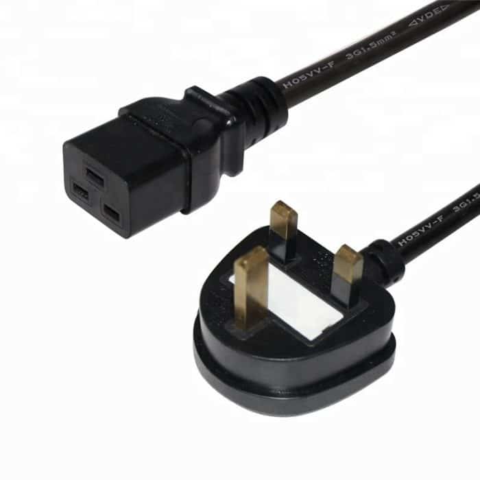 Bsi 3 Pin British Power Cord Uk Plug To C19 Supply Power Cable 4