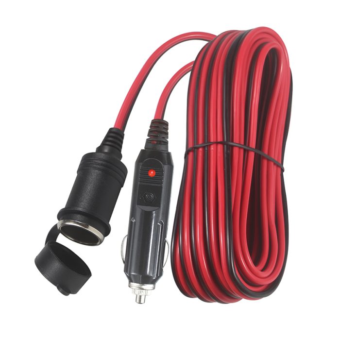 12V Extension Cord Power Plug 12 24 Volt Cigarette Lighter male to female for Car Tire Inflator Cleaner 1