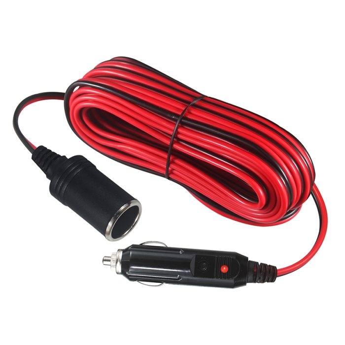 12V Extension Cord Power Plug 12 24 Volt Cigarette Lighter male to female for Car Tire Inflator Cleaner 3