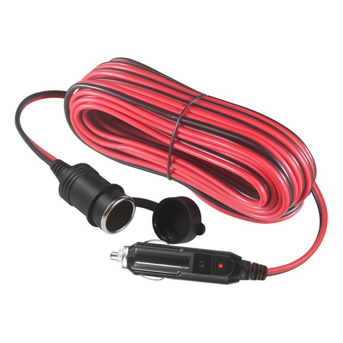 12V Extension Cord Power Plug 12 24 Volt Cigarette Lighter male to female for Car Tire Inflator Cleaner 4