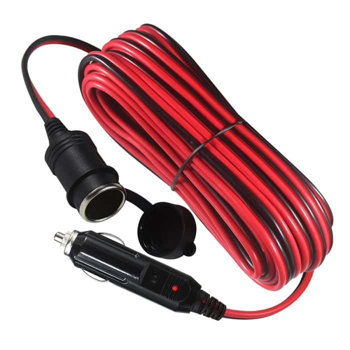 12V Extension Cord Power Plug 12 24 Volt Cigarette Lighter male to female for Car Tire Inflator Cleaner 5