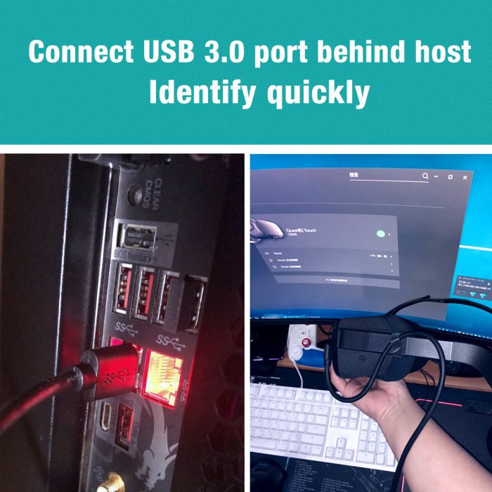 Usb 3.2 Gen1 Type C Cable For Vr Oculus Quest2 Link Cable 4