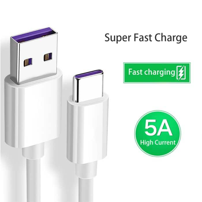 High Quality Mobile Phone Usb Data Cable Quick Charger Usb C Cable 5a Type C Fast Charging Cable 6