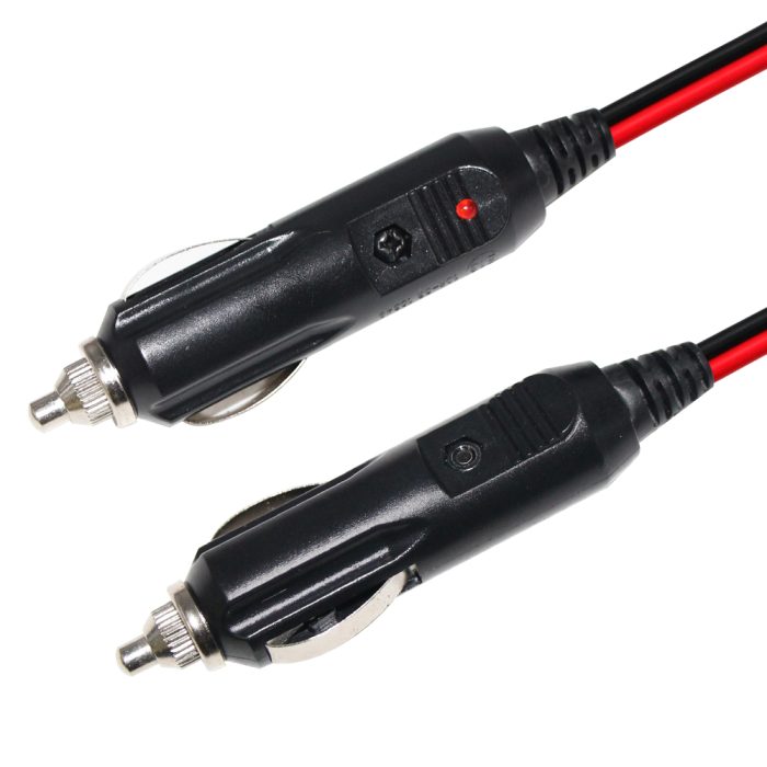 10ft 18AWG Charger Plug 12V Adapter Male Extension Dual Power From Cigarette Lighter In Car 1