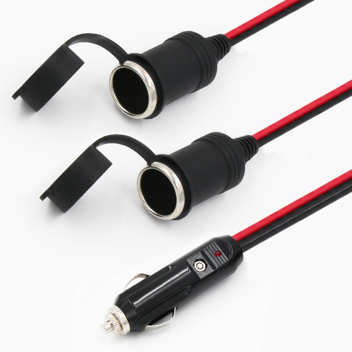 SPT-2 16AWG Pure Copper Extension Cord 12V 24V Car Cigarette Lighter Socket 1