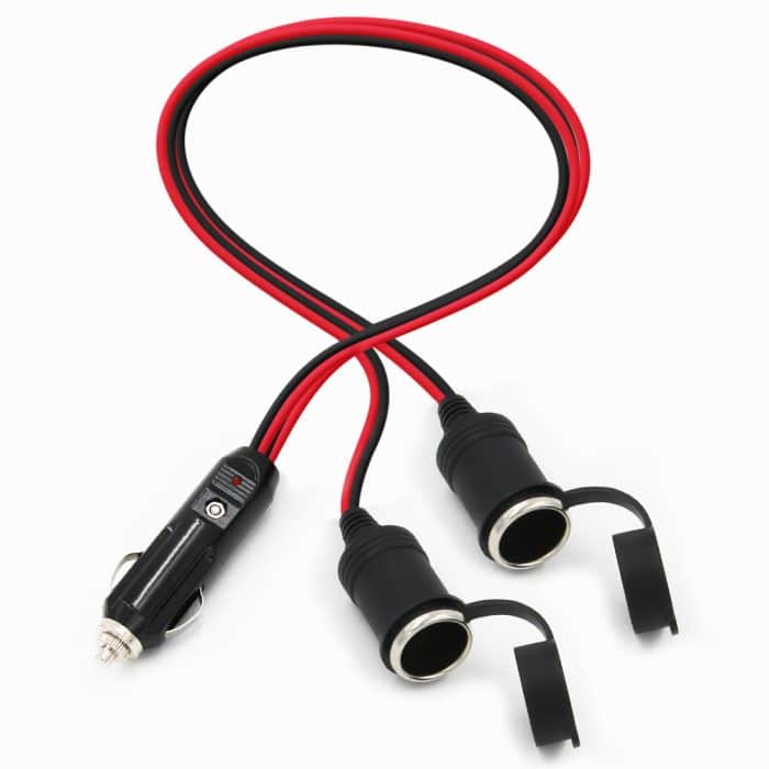 SPT-2 16AWG Pure Copper Extension Cord 12V 24V Car Cigarette Lighter Socket 4