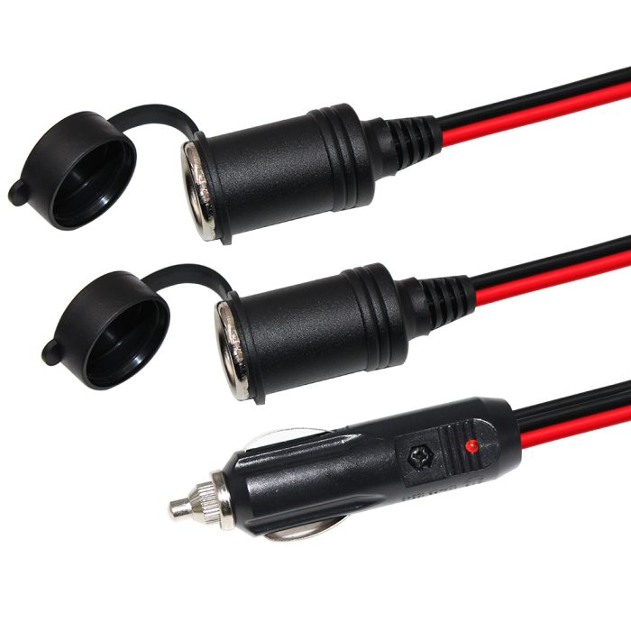 SPT-2 16AWG Pure Copper Extension Cord 12V 24V Car Cigarette Lighter Socket 6