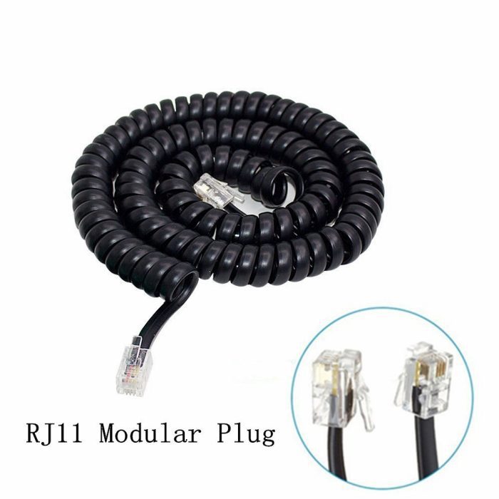 Coiled Telephone Cord 25 Feet Uncoiled Phone Cord works with All Corded Landline Phones For Use in Home 4