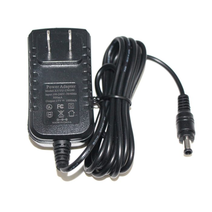 Wall Transformer Charger 15 Volt 1 Amp 1000ma US Power Supply Adapter 15V 1A 15W for DC15V CCTV Camera 5