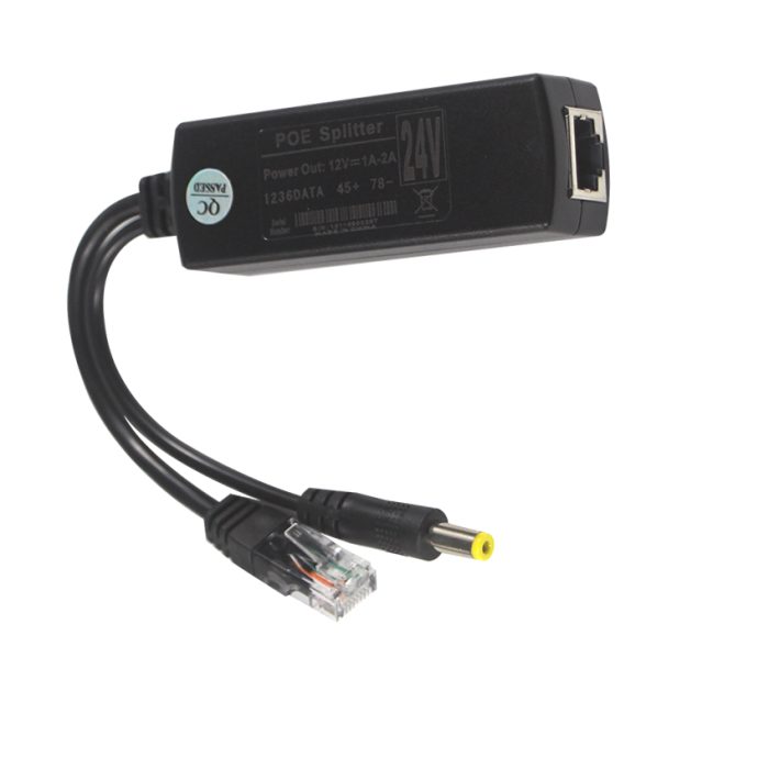 DC Injector RJ45 Wire Splitter Adapter Poe Power Adapter Desktop Power Cable 1