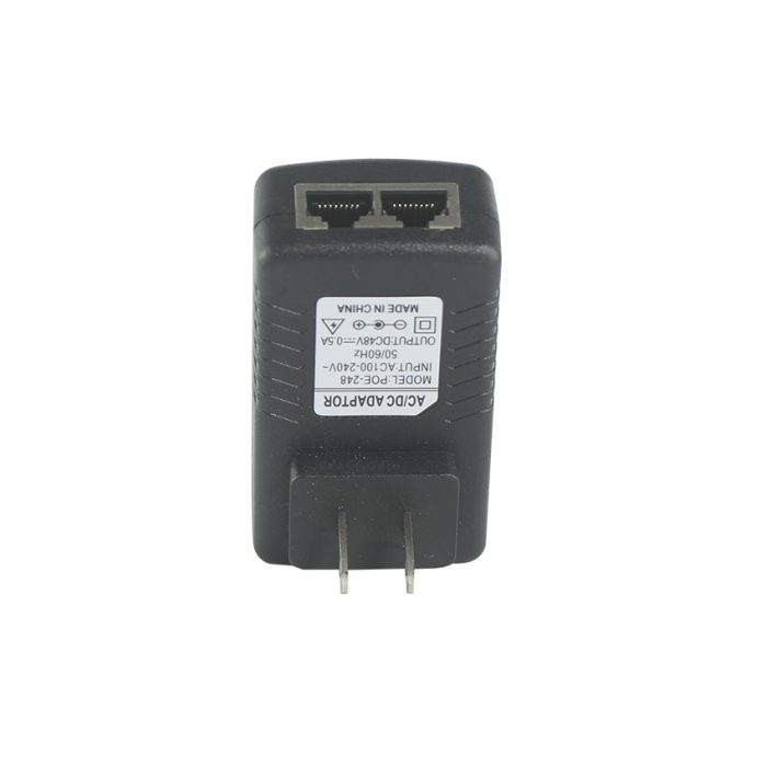 2 Rj45 Ports Switch Camera 500mA Adapter 48Volt Power Ethernet Gigabit 48V 0.5a Poe Injector 5