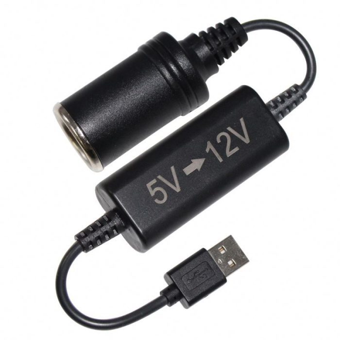 Dc Boost Converter Mini Ups Circuit Convertor Usb Cable 5V To 12V Car Jumpstart cigar socket 6