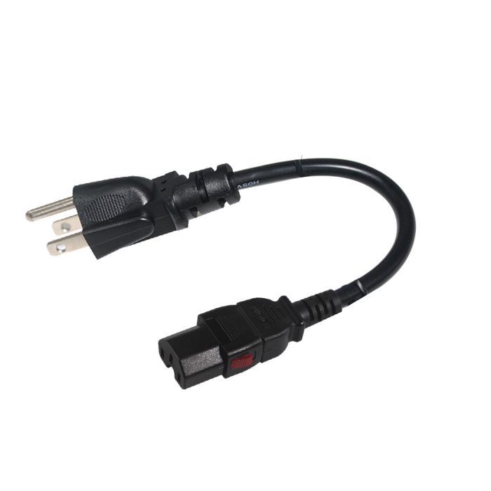 Wholesale USA power cord 3 Prong American IEC C15 power supply cord electrical power cable 2