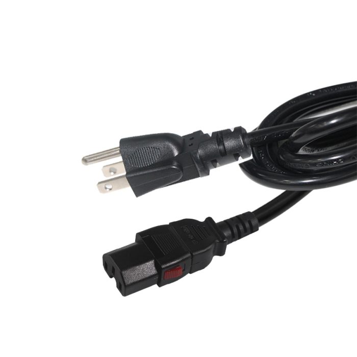 Wholesale USA power cord 3 Prong American IEC C15 power supply cord electrical power cable 5