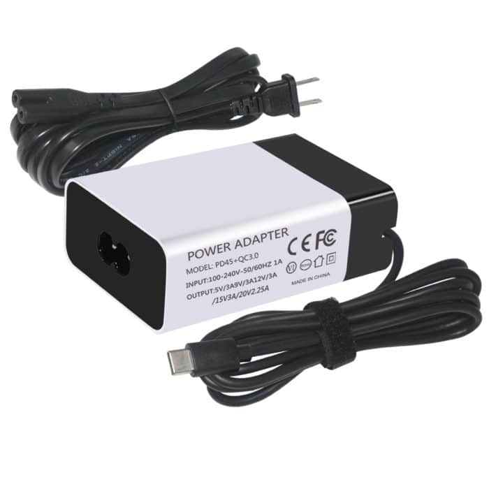 Type-c 5V 9V 12V 15V 20VPower Supply Qc 3.0 45w 60w 65w Pd Travel Wall Charger Usb C Adapter 5