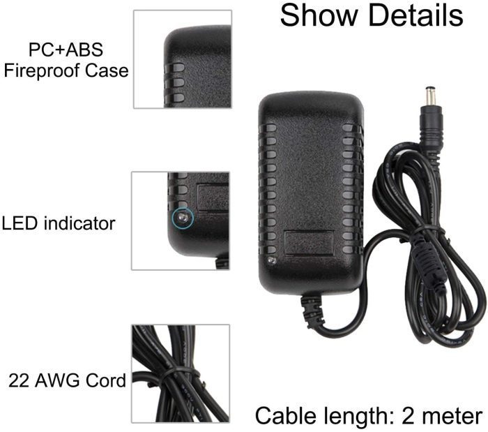 Quality 12V 2A DC Sockect Power Adapter 4