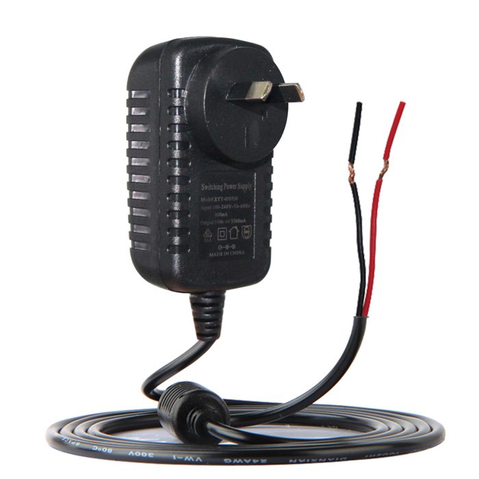 12V DC Socket SAA Stripped Power Cord 5