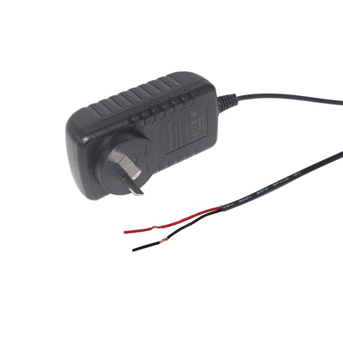 12V DC Socket SAA Stripped Power Cord 6