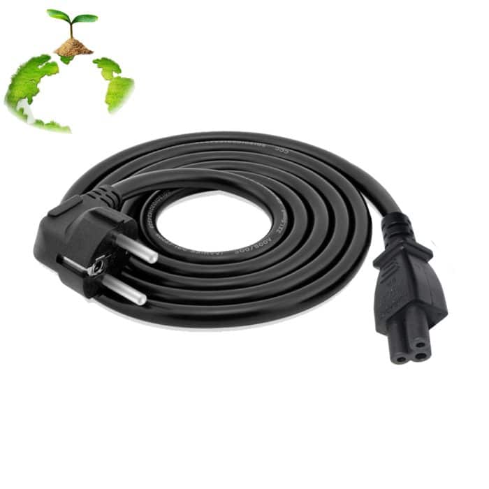 European 3 Pin To Iec C5 Power Cord 1