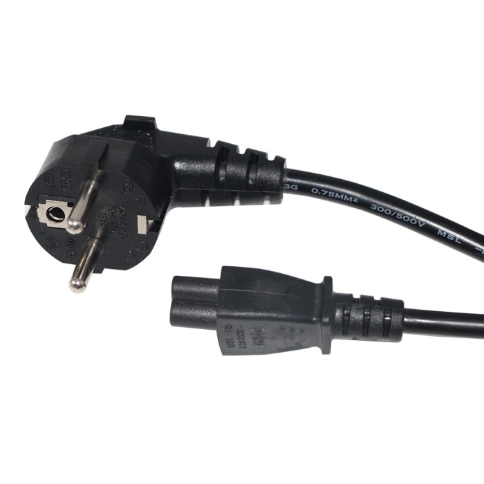 European 3 Pin To Iec C5 Power Cord 2