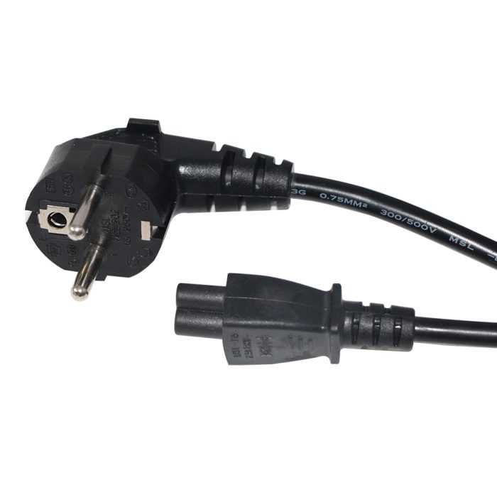 250V C5 Plug Socket Adapter Converter Power Cord C5 2