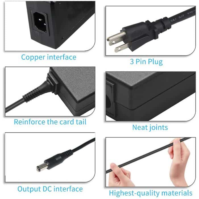 High Quality Replacement Cord Supply 5A Power Adapter 24V 2A Usb Charger 3