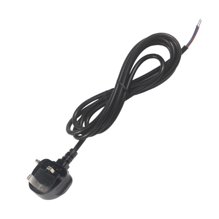 Stripped Tinned Power Cord Stripped UK Power Cord 2