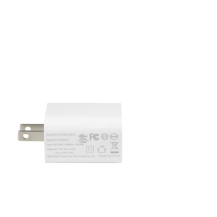 20W Adapter Plug Type C Usb Fast Wall Qc2.0 Qc3.0 1