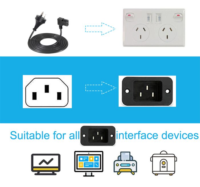 Ac Power Cord Cable With Saa Approved 6