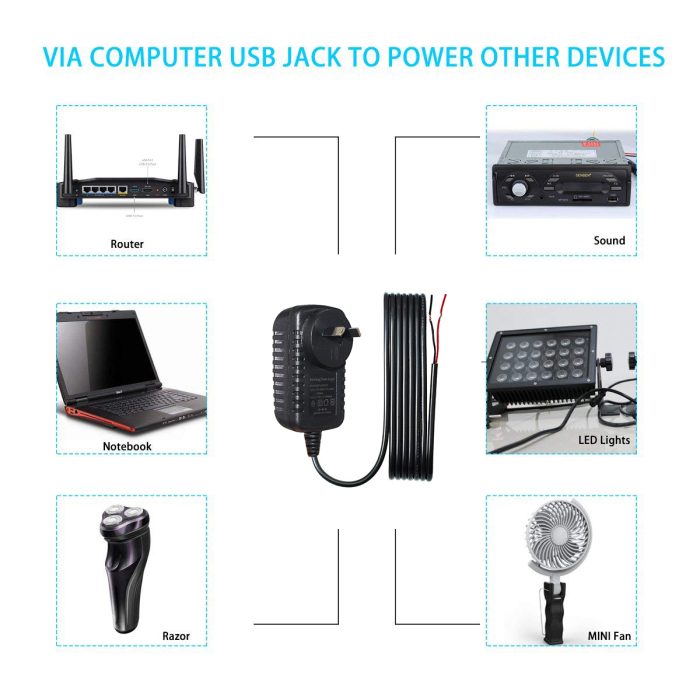 Power Supply Adapter For CCTV-System 1000Ma 1500Ma 5