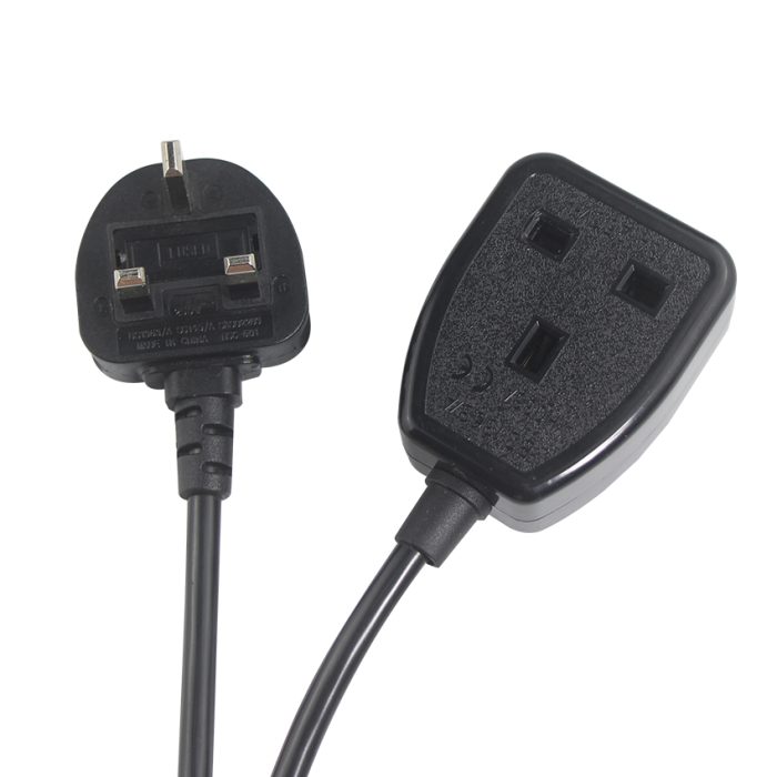 13a Type Pin China Socket Bs-male To Female Uk Power Plug 1