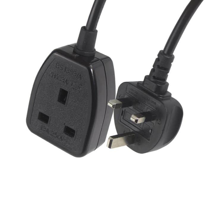 Extension 3m 5amp Iec Lead Cord 1mm Gsm Power Socket 2