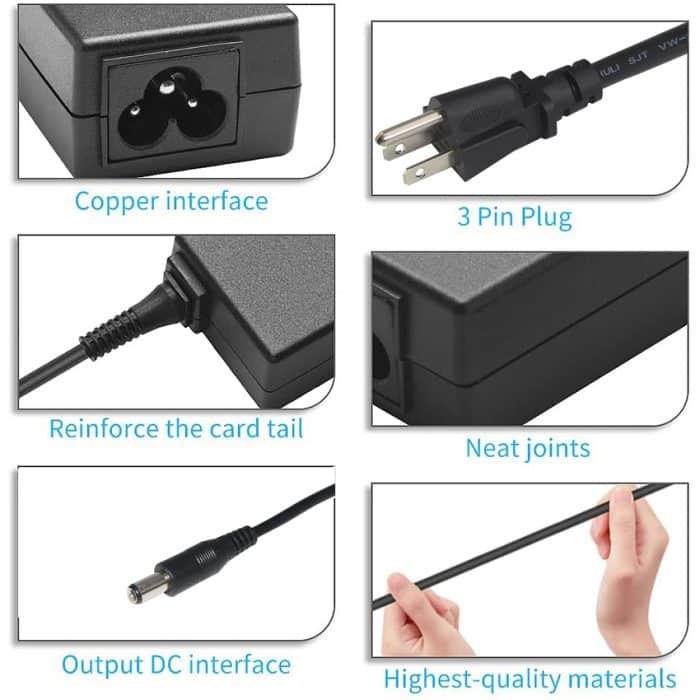 Desktop Power Cable Pd Supply Cord 12V 60W DC Charger Desktop Plug Adapter Converter 4