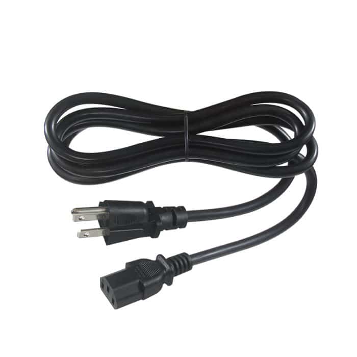 American SVT SJT 14/16/18 AWG Black 125V 10A 3 Pin C13 Plug Prong Electric Iec nema 5-15 Power Cord 3