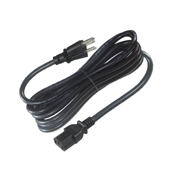 American SVT SJT 14/16/18 AWG Black 125V 10A 3 Pin C13 Plug Prong Electric Iec nema 5-15 Power Cord 4